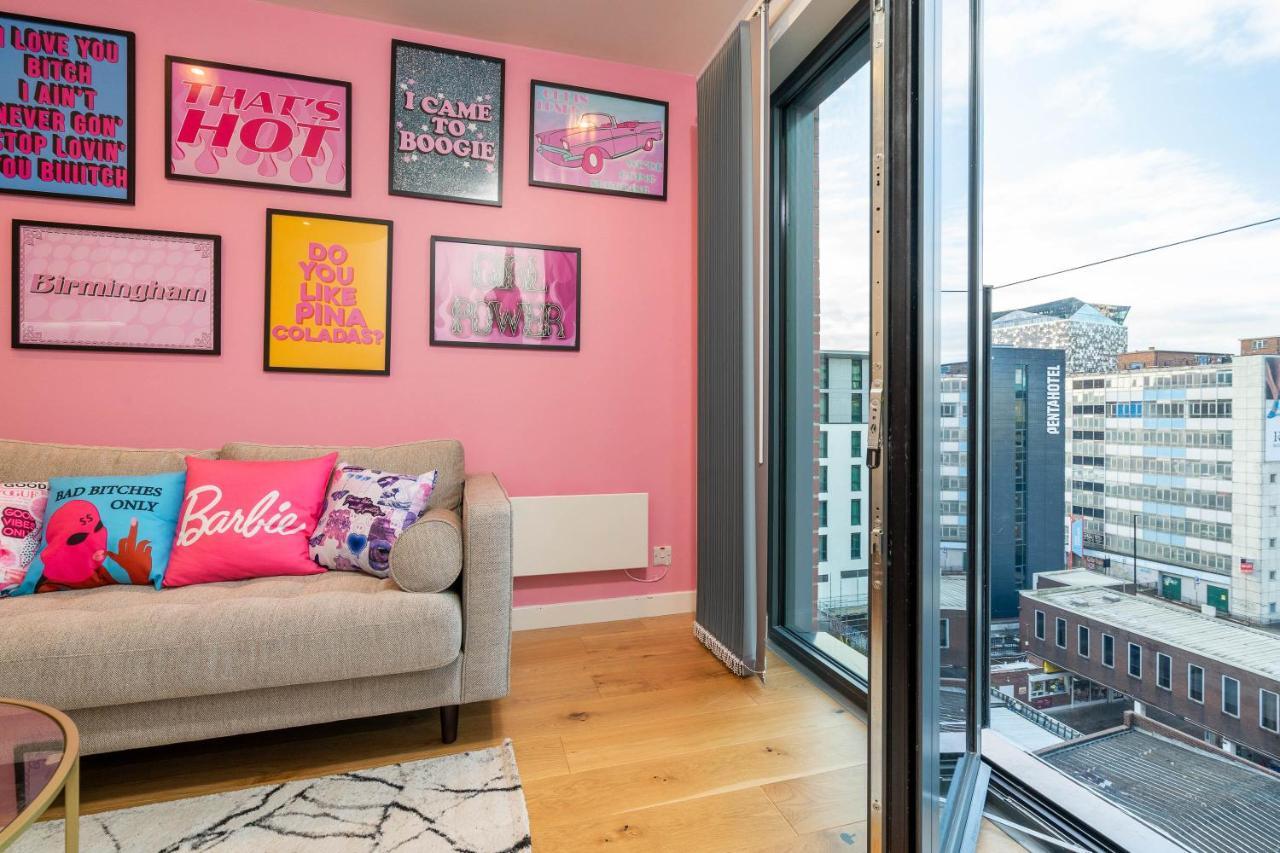 Maevela Apartments ☆ Pink Luxury Apartment With Balcony - Birmingham City Centre - 5 Min Walk From Bullring, Cube, Mailbox, New Street Station - Free Netflix & Wifi エクステリア 写真