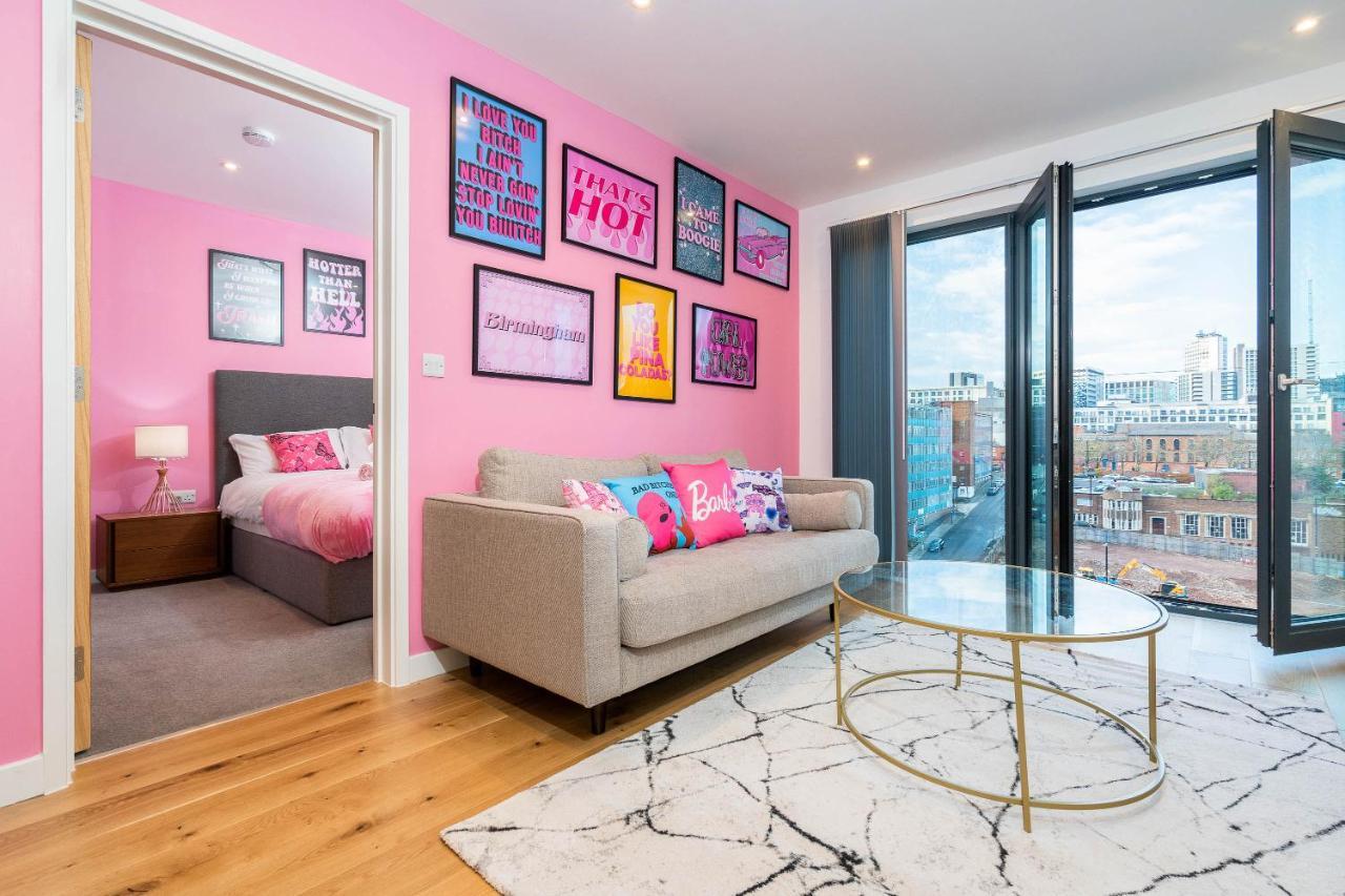 Maevela Apartments ☆ Pink Luxury Apartment With Balcony - Birmingham City Centre - 5 Min Walk From Bullring, Cube, Mailbox, New Street Station - Free Netflix & Wifi エクステリア 写真